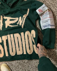 Y2K Harajuku Style New Fashion Letters Posted Cloth Sweater Hoodies Men Street Vintage Punk Hip Hop Casual Hooded Sweater Women - Xprespick