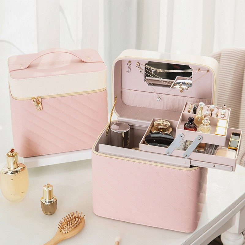 Portable Case Cosmetics And Jewelry Storage Box