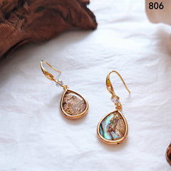 Real Gold Drop Earrings for Women