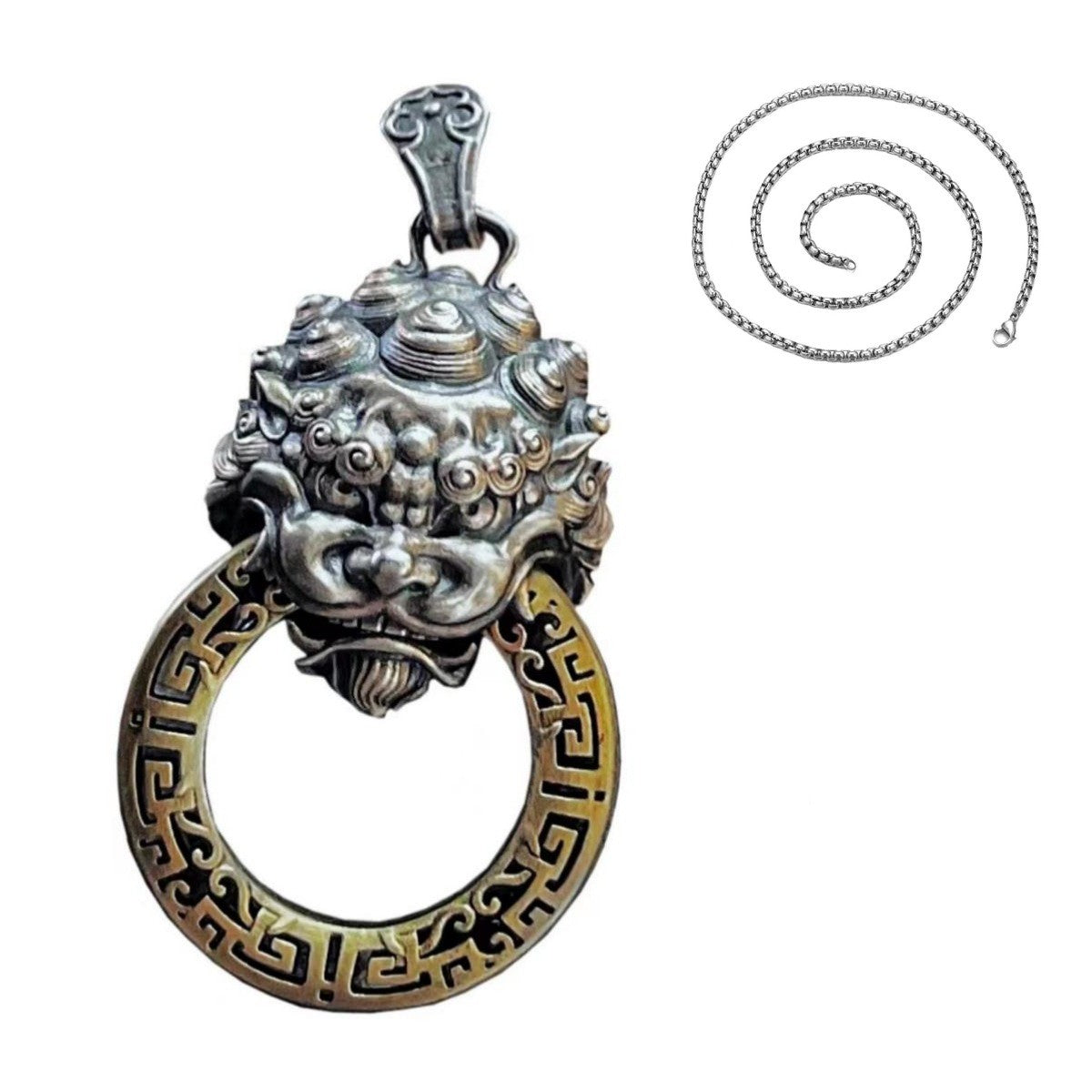 Couple Matching Geometric Necklace Set