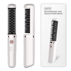 Rechargeable Heat Hair Straightener Brsuh