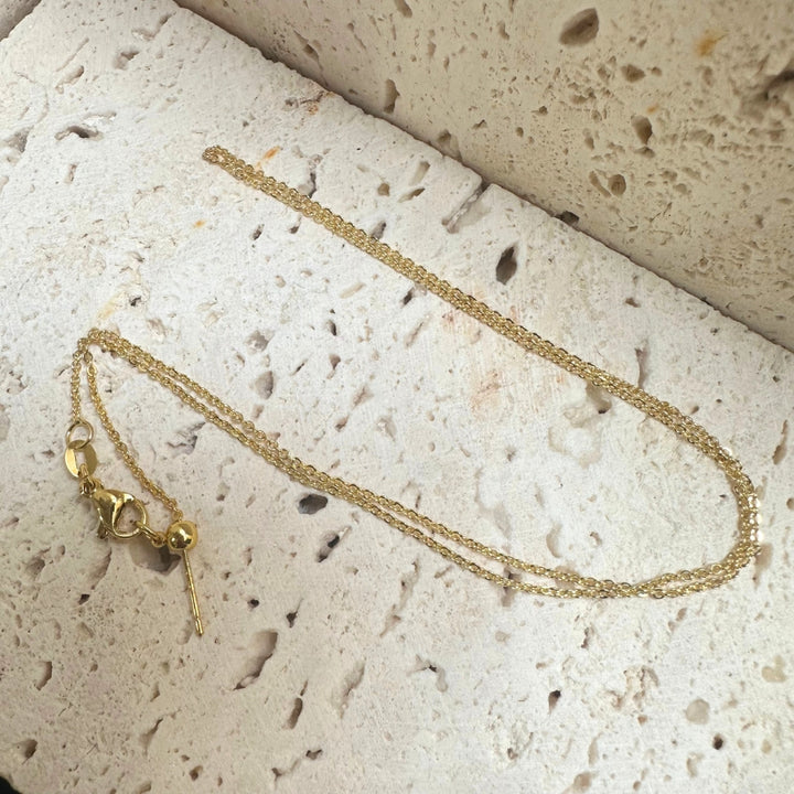 Needle Gold-Plated Necklace Pendant Chain