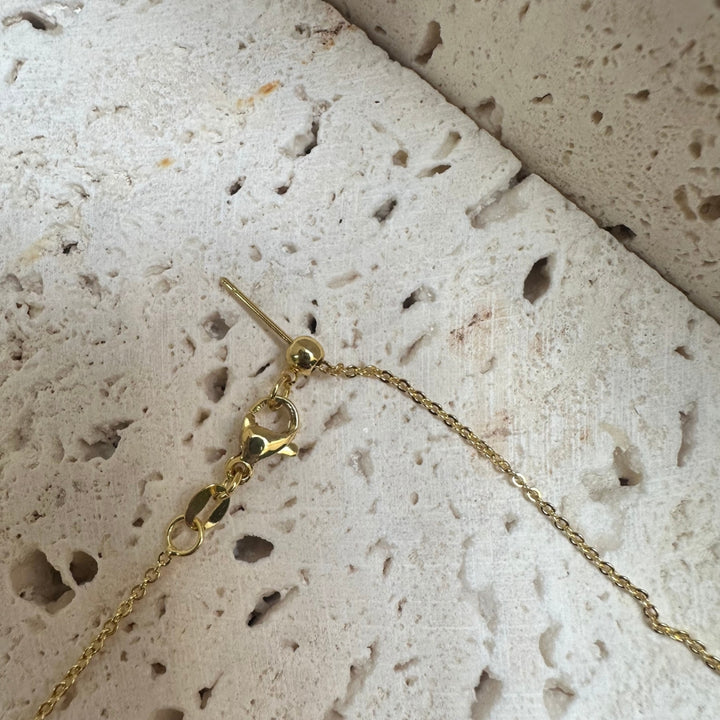 Needle Gold-Plated Necklace Pendant Chain