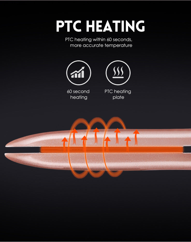 Straightening and curling Mini hair straightener