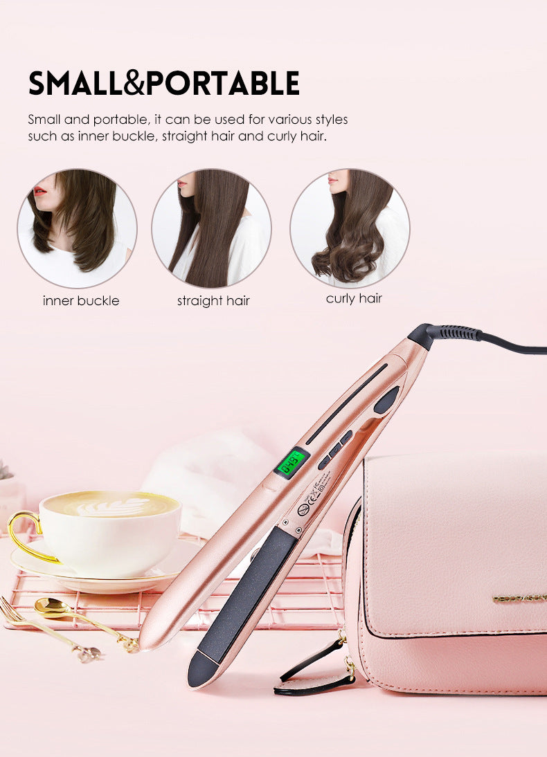 Straightening and curling Mini hair straightener