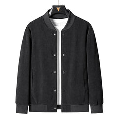 Versatile Solid Color Couple Baseball Jersey For Winter