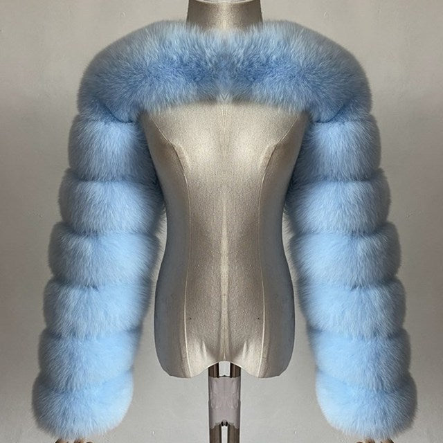 Women's Fur Shawl Coat