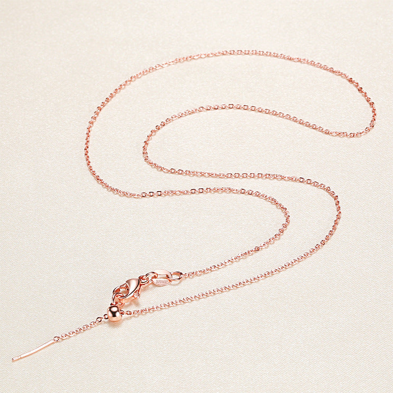 Needle Gold-Plated Necklace Pendant Chain