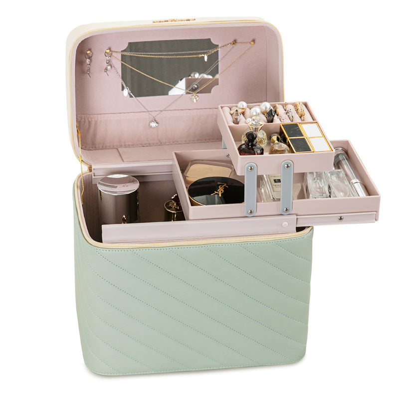 Portable Case Cosmetics And Jewelry Storage Box