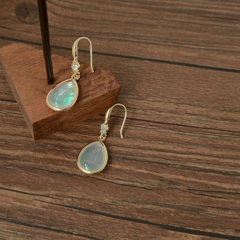 Real Gold Drop Earrings for Women