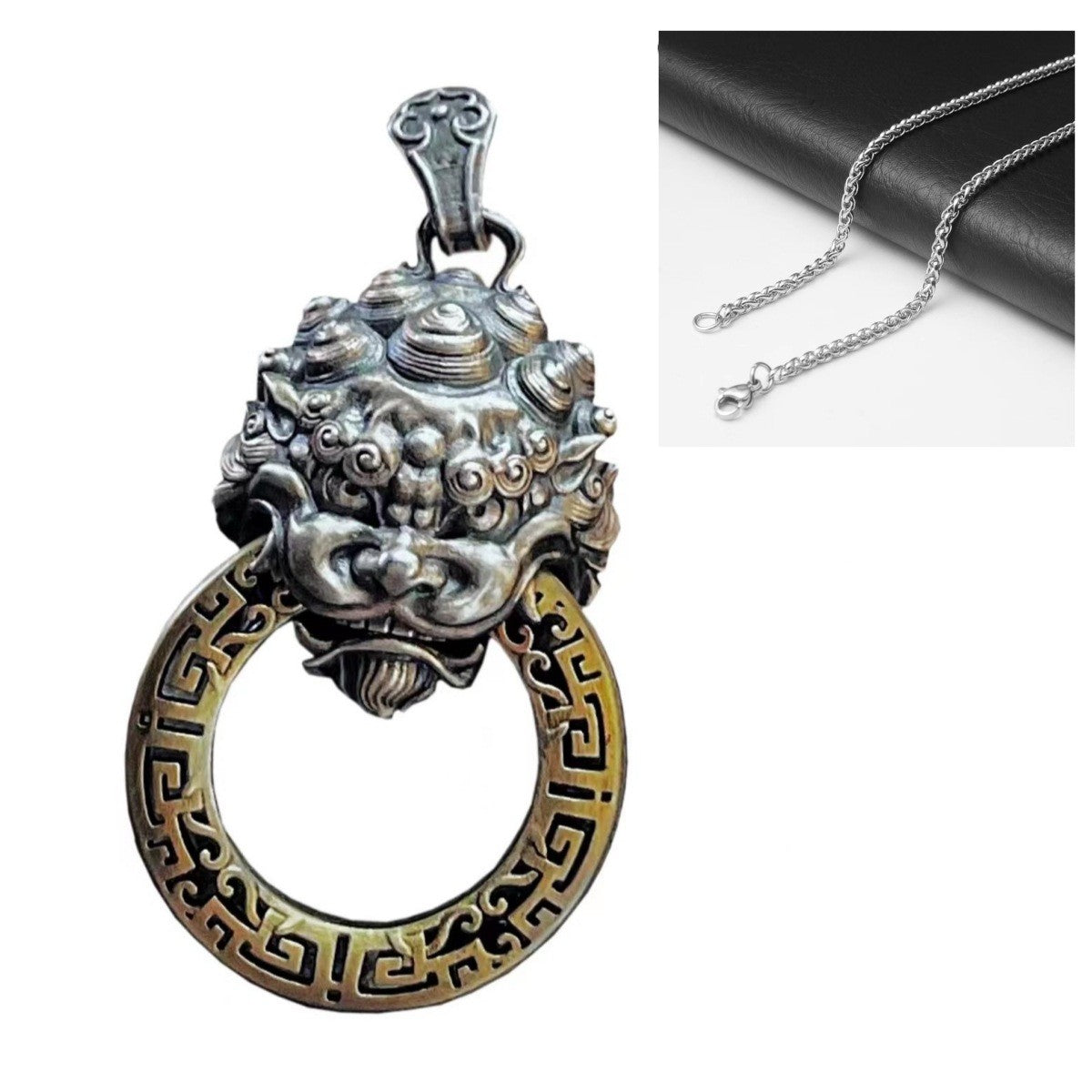 Couple Matching Geometric Necklace Set