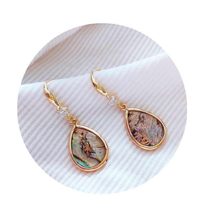 Real Gold Drop Earrings for Women