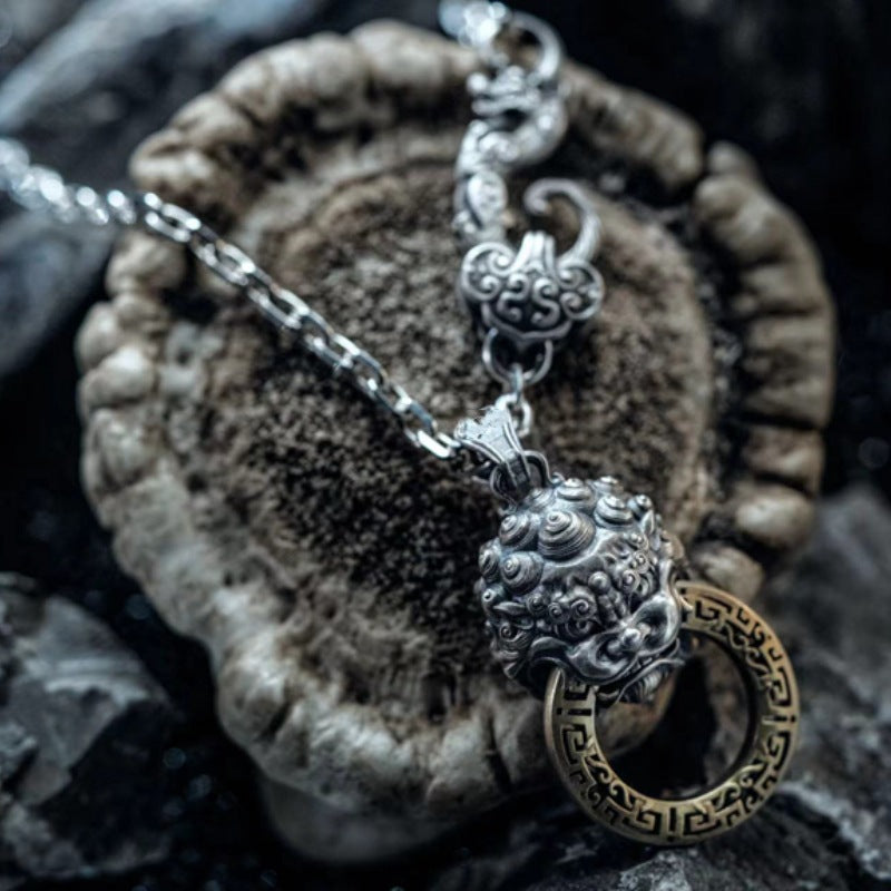 Couple Matching Geometric Necklace Set