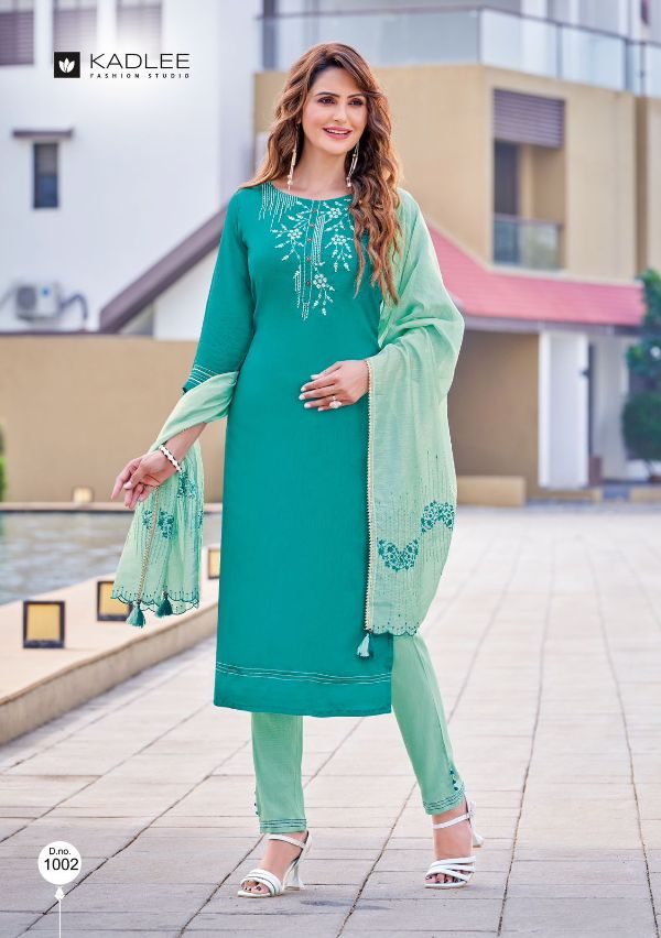 Anupma Viscose Silk With Soft Cotton Inner Straight Viscose Kurti Dupatta