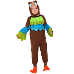 Animal Brown Bear /Owl / Tiger Bodysuit Cosplay Costume For Kids Boys & Girls Halloween Party Stage Performance Jumpsuits