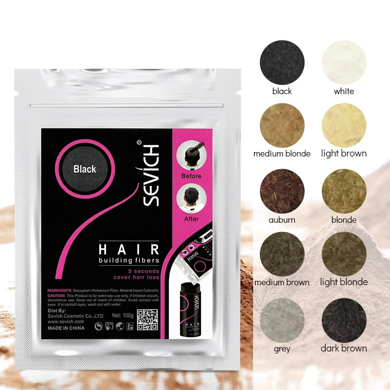 Keratin Hair Loss Building Fiber Hair Growth Fiber Refill Hair Loss Concealer