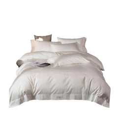White Grey Hotel Quality Silky Soft Egyptian Cotton Bedding set