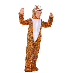 Animal Brown Bear /Owl / Tiger Bodysuit Cosplay Costume For Kids Boys & Girls Halloween Party Stage Performance Jumpsuits