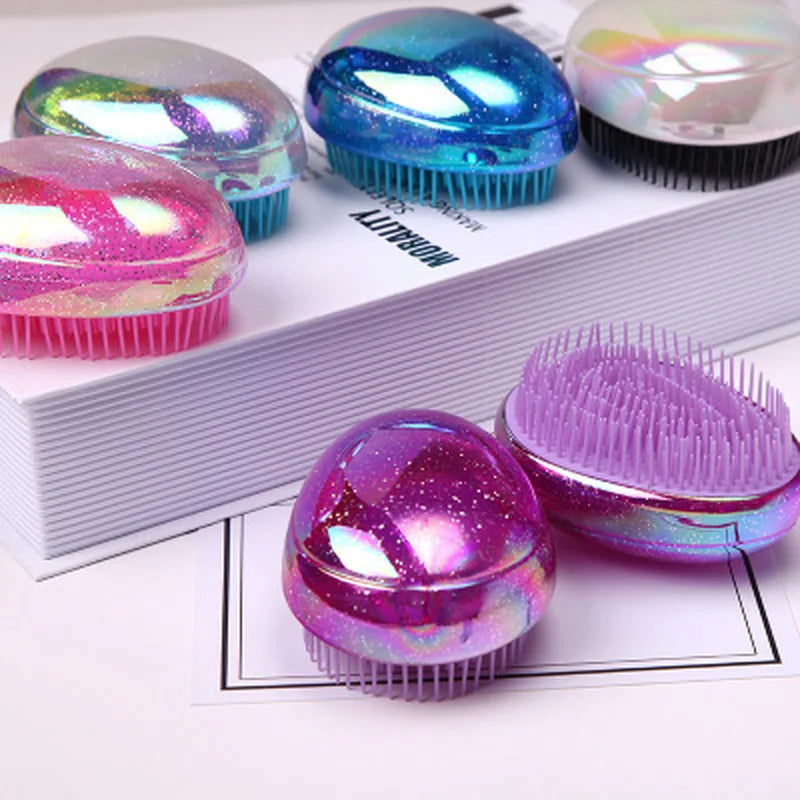 Hair Comb Egg Shape Anti Static Soft Massage Hairbrush