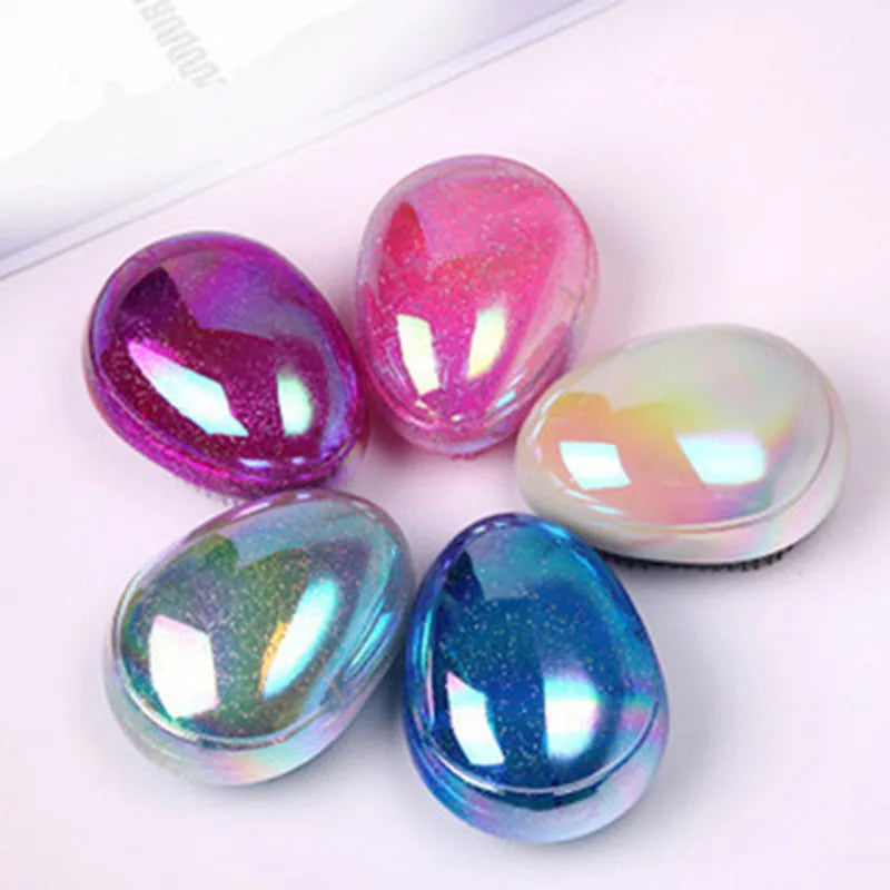 Hair Comb Egg Shape Anti Static Soft Massage Hairbrush