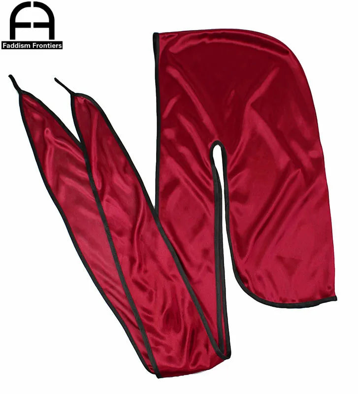 New Fashion Men's Satin Durags Biker Headwear Skull Cap Bandana Men Silky Durag