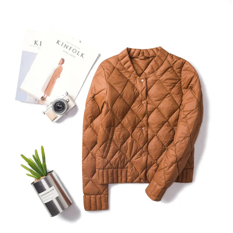 Women White Duck Down Jacket