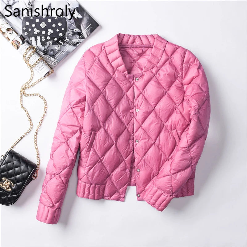 Women White Duck Down Jacket
