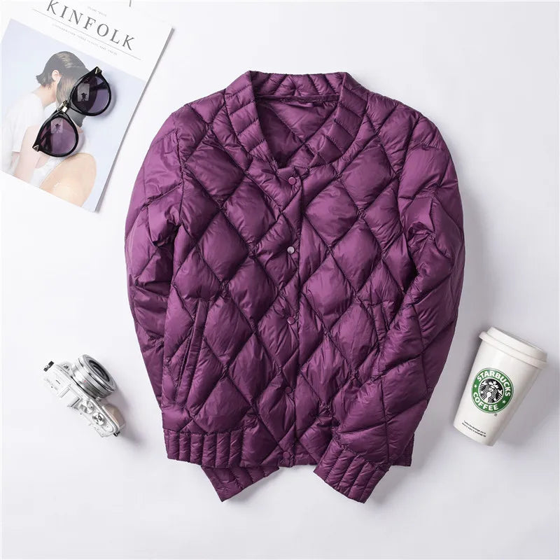 Women White Duck Down Jacket