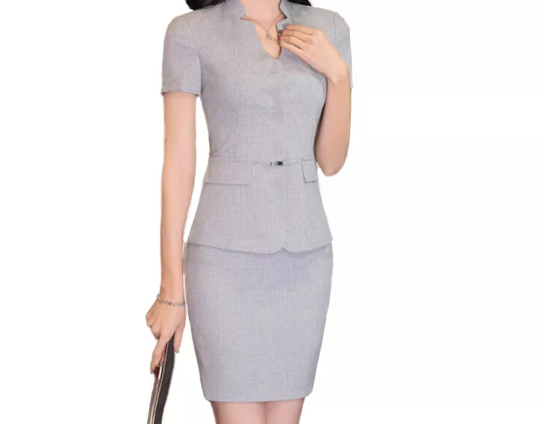 Formal Blazer Easy Set Women Business Skirt Suit