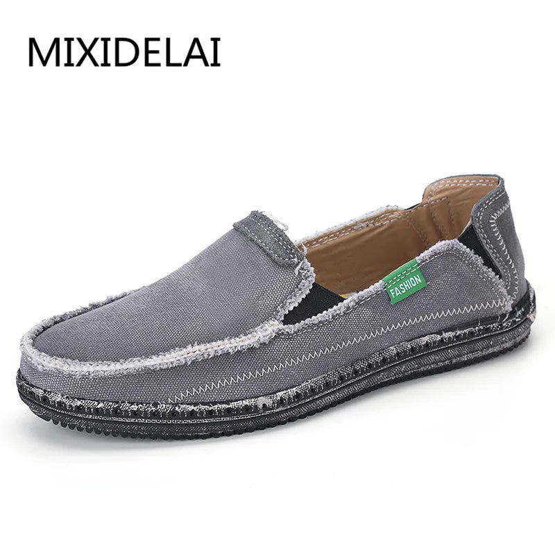 High Quality Casual Shoes Jeans Canvas Casual Shoes Slip On Men Fashion Flats Loafer