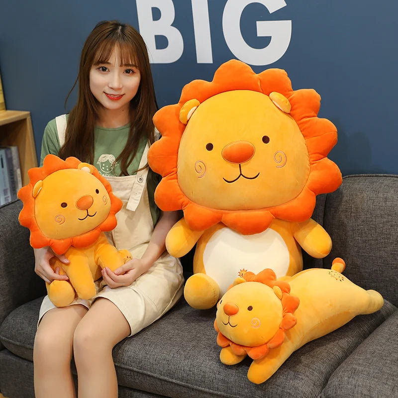 Lovely Smile Lion Plush Toys Cartoon