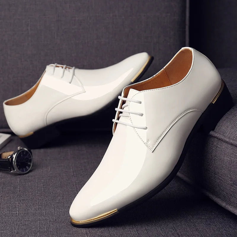men's patent leather shoes men dress shoes