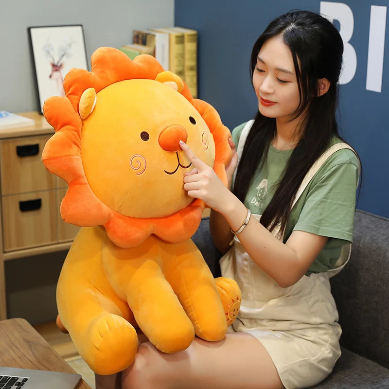 Lovely Smile Lion Plush Toys Cartoon