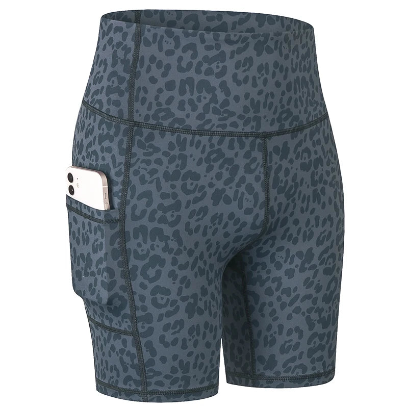 Women's Yoga Shorts with Pocket Running Tights Short