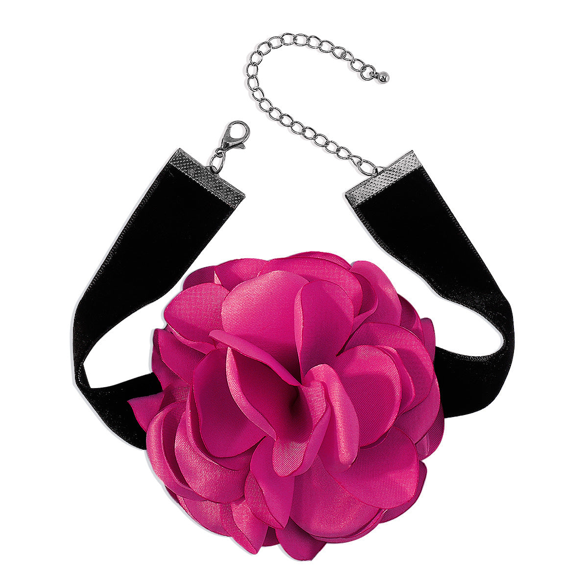 Rose Necklace Bracelet Pretty Floral Jewelry for Women