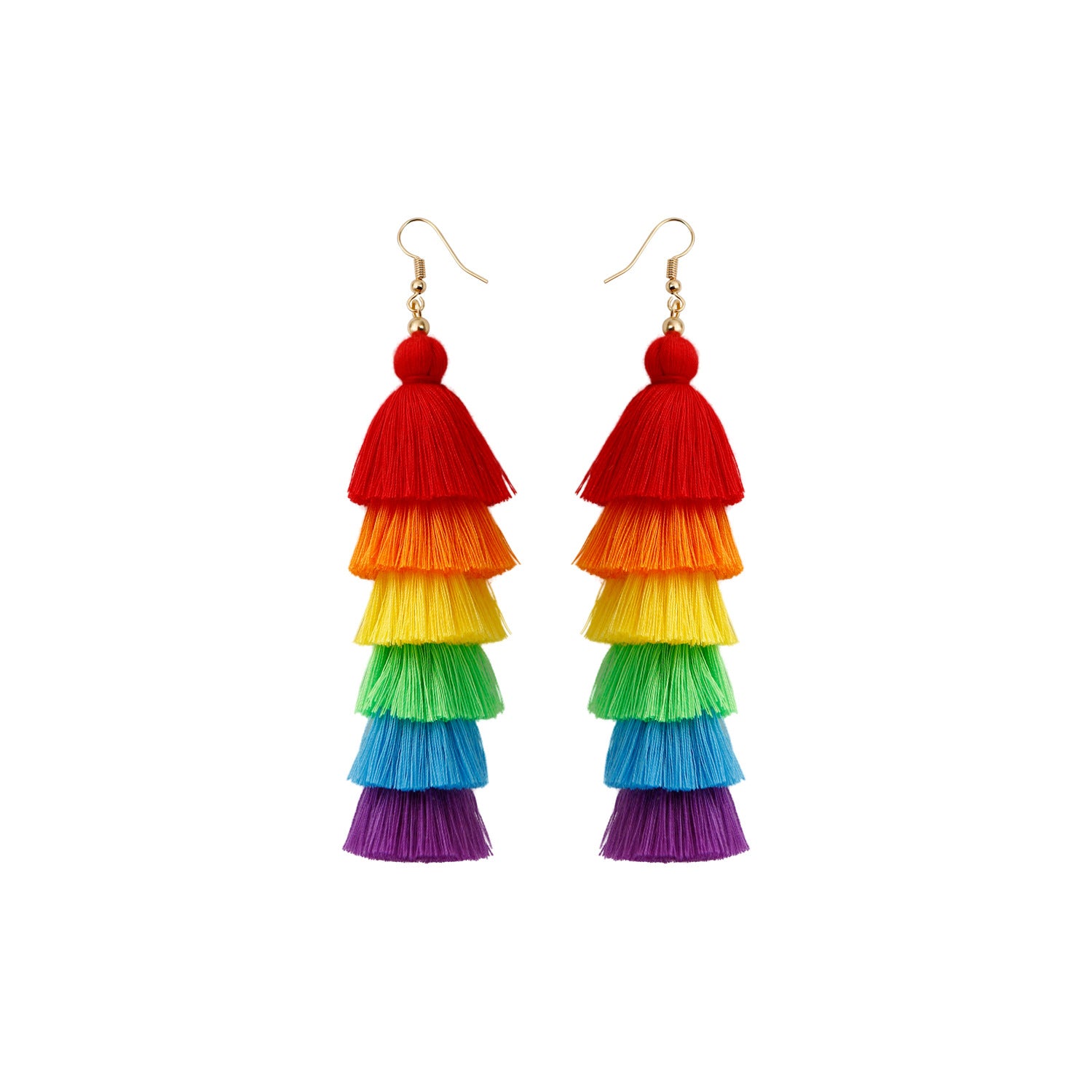 Bohemian Vacation Style Tassel Earrings