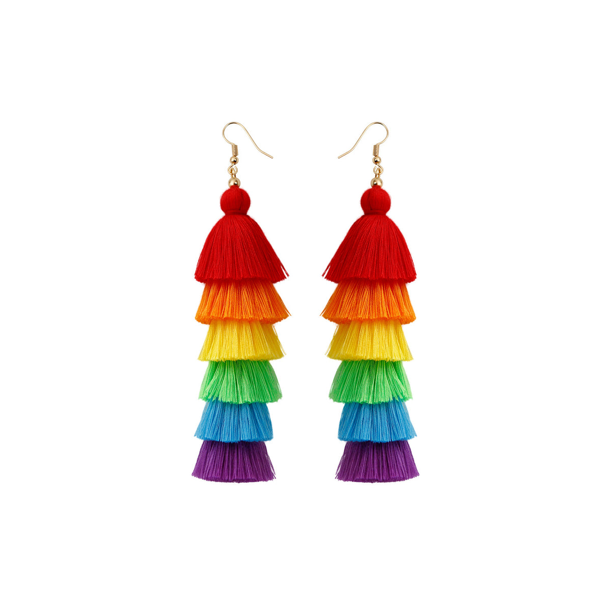 Bohemian Vacation Style Tassel Earrings