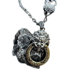 Couple Matching Geometric Necklace Set