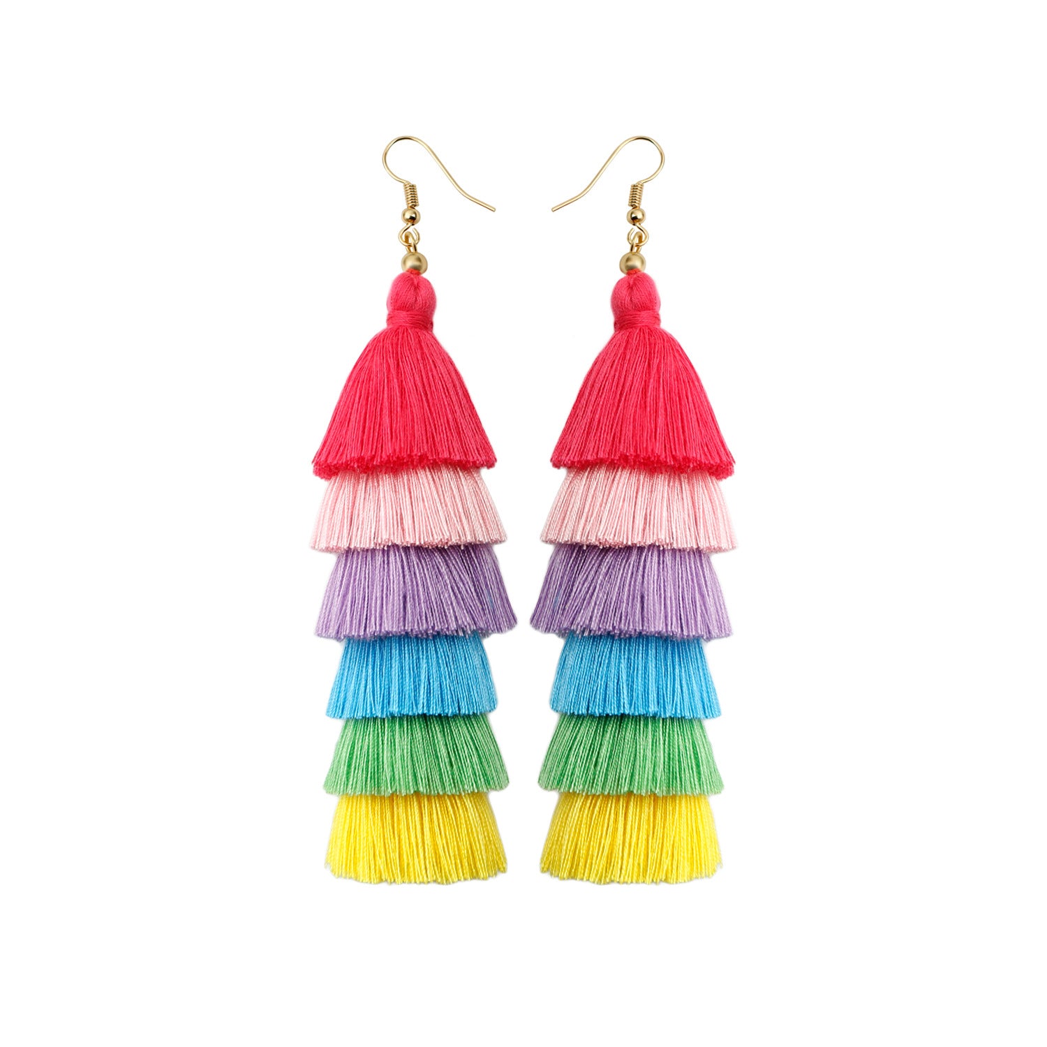 Bohemian Vacation Style Tassel Earrings
