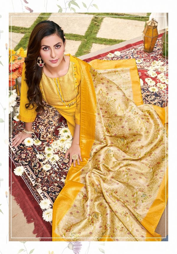 Vivil Silk Kurti Pant Dupatta