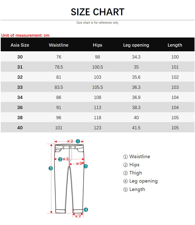 Autumn Classic Style Men's Slim White Jeans Business Casual Cotton Stretch Khaki Denim Pants