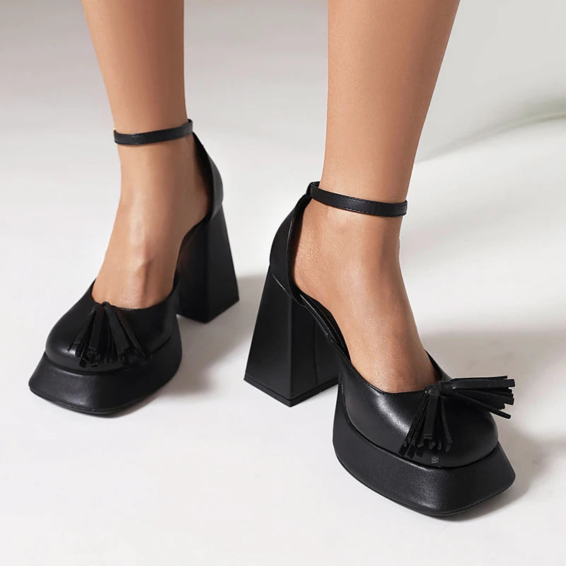 Women's High-Heeled Shoes With Breathable Lining Ultra-High Thick Heel Platform Sandals