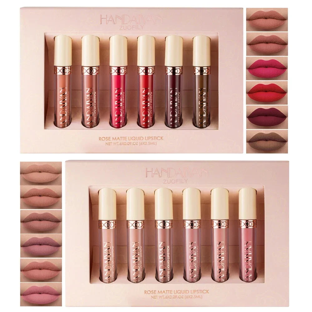 Matte Velvet Lip Gloss Waterproof Long-lasting Liquid Lipstick