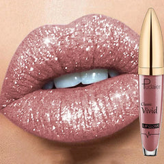 Shiny Lip Gloss for Women Long Lasting Matte Glitter Liquid Lipstick