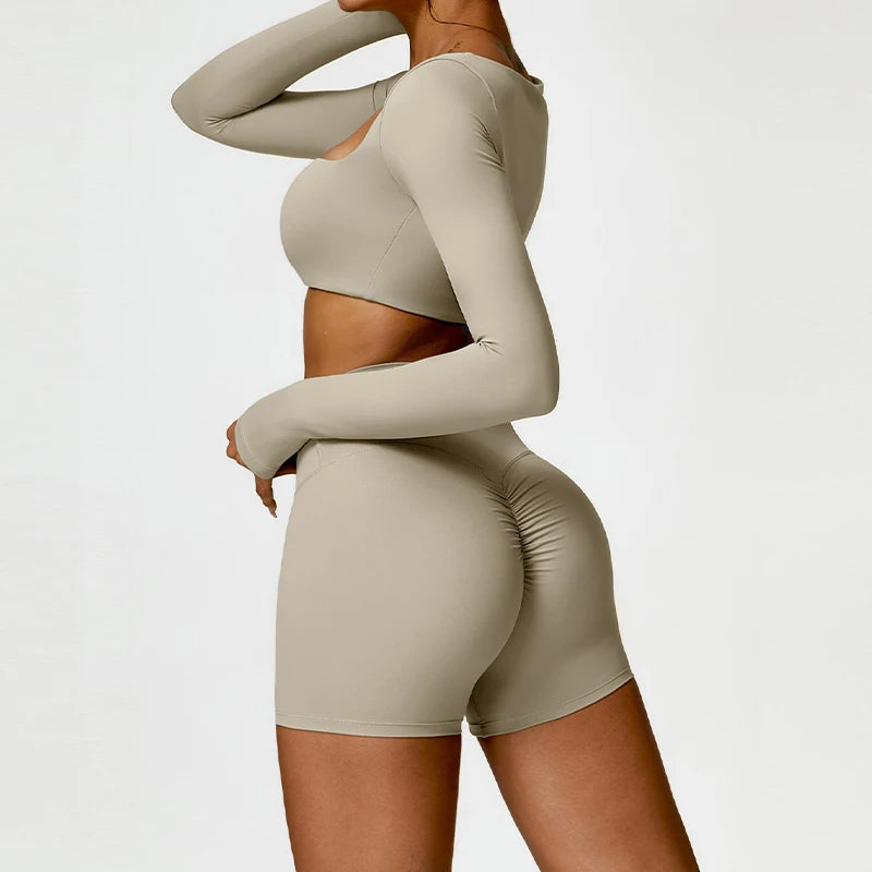 Women Quick-Drying Gym Set 2PCS Yoga Suit Women