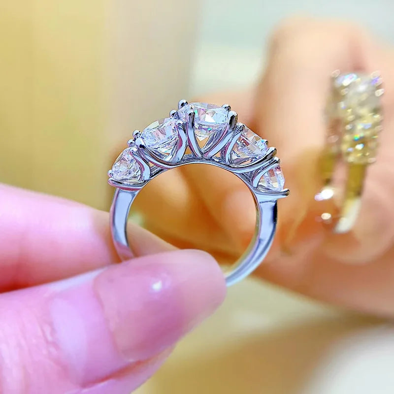 Engagement Rings for Women 925 Sterling Silver Original Anniversary Rings