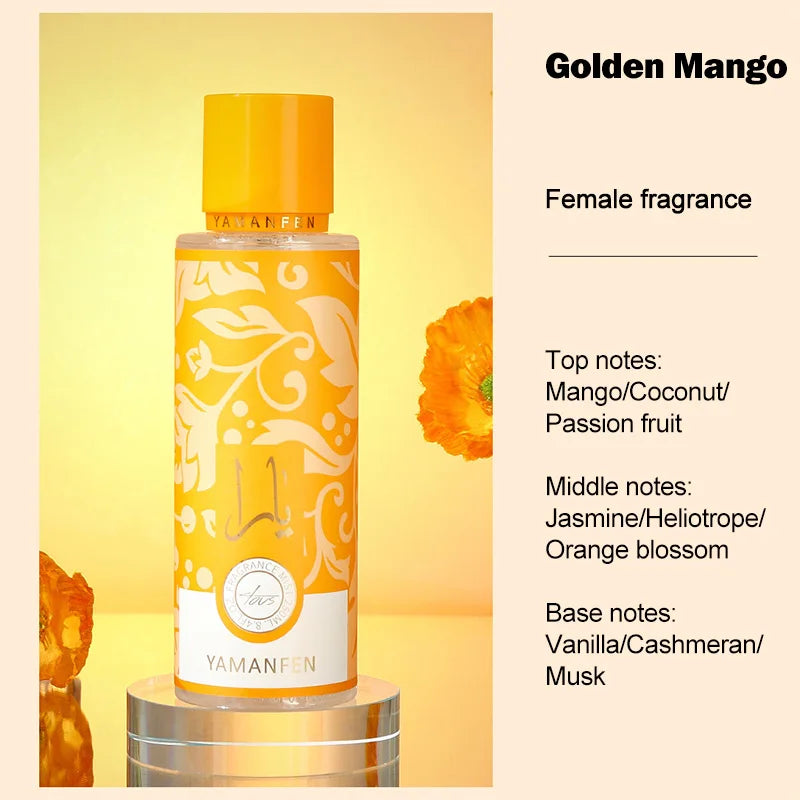 Arabic Dubai Perfume Floral Fragrance Excited Date Scent Body Spray, Long Lasting