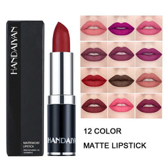 Matte Pink Velvet Lipstick Nude Red Brown Purple Lipgloss Gloss Velvety Lipstick