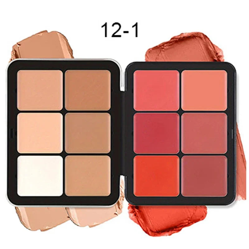 Concealer Blush Cream Matte Highlight Contour Makeup All-in-one Palette Contouring Makeup