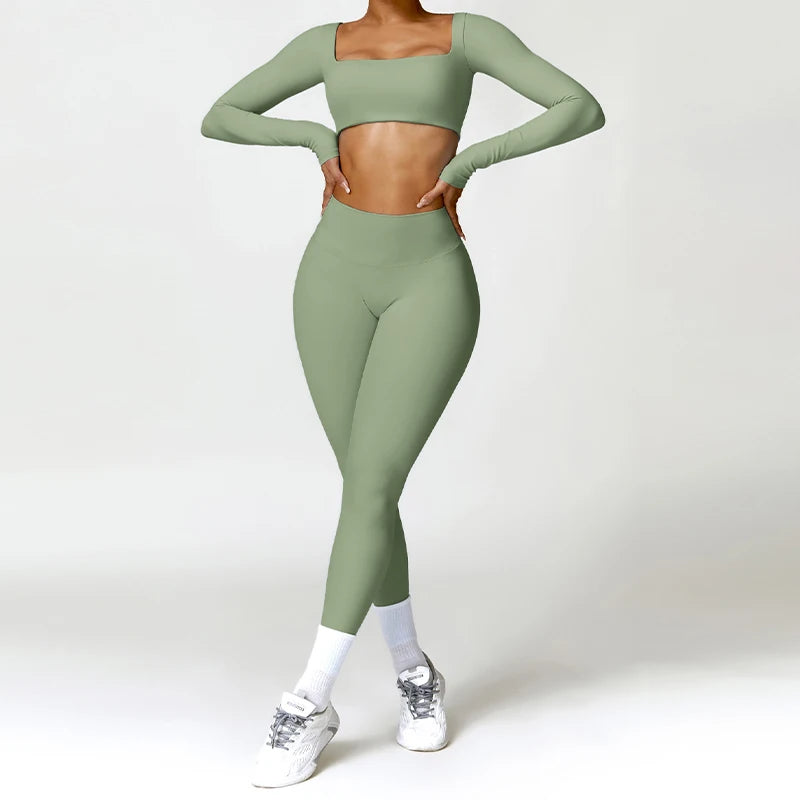 Women Quick-Drying Gym Set 2PCS Yoga Suit Women